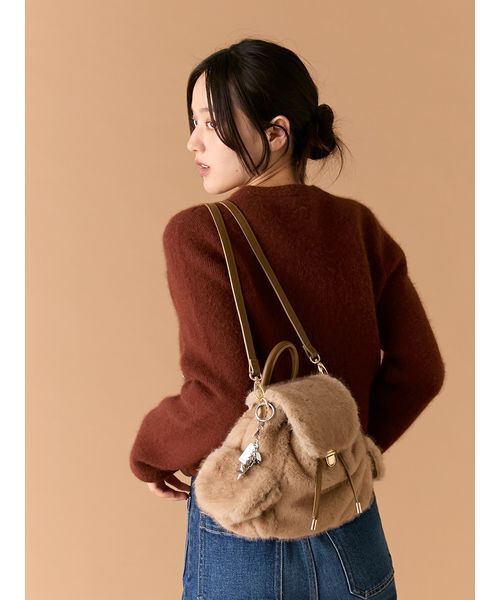 2wayエコファーバックパック（バックパック/リュック）｜LILY BROWN