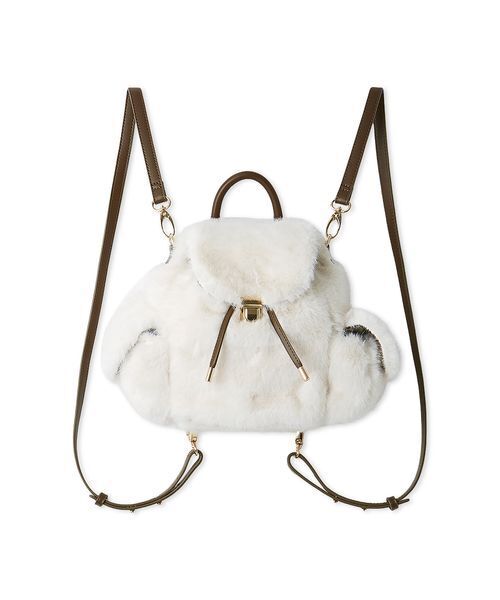 新品タグ付　2wayエコファーバックパック ベージュ　LILY BROWN 2wayエコファーバックパック（バックパック/リュック）｜LILY BROWN