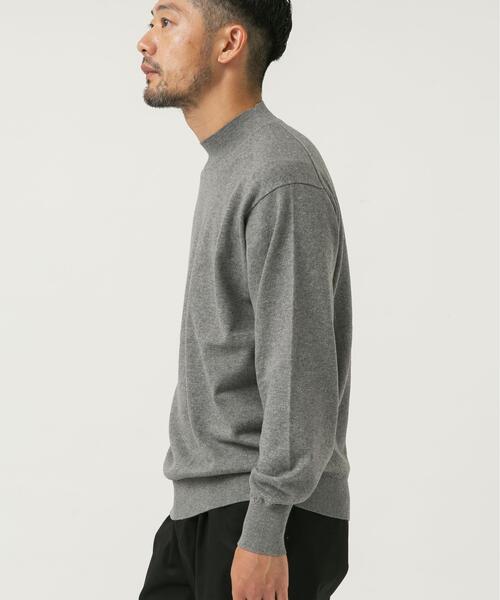 URBAN RESEARCH ROSSO MEN(アーバンリサーチロッソメン)の「コットンカシミヤモックネックニット(ニット/セーター・メンズ・グレー系その他/グレー/ブルー/ブラック/アイボリー・MEDIUM/LARGE)」の8枚目の写真