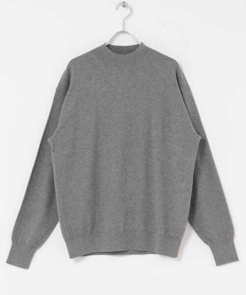 URBAN RESEARCH ROSSO MEN(アーバンリサーチロッソメン)の「コットンカシミヤモックネックニット(ニット/セーター・メンズ・グレー系その他/グレー/ブルー/ブラック/アイボリー・MEDIUM/LARGE)」の12枚目の写真