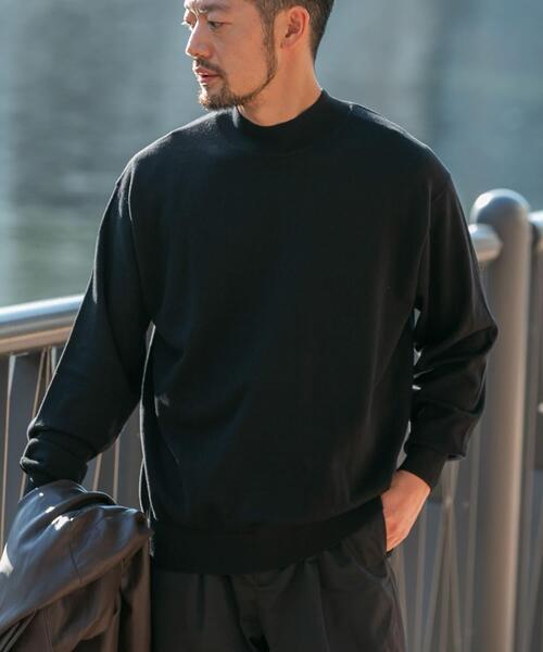URBAN RESEARCH ROSSO MEN(アーバンリサーチロッソメン)の「コットンカシミヤモックネックニット(ニット/セーター・メンズ・グレー系その他/グレー/ブルー/ブラック/アイボリー・MEDIUM/LARGE)」の14枚目の写真