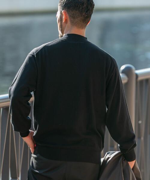 URBAN RESEARCH ROSSO MEN(アーバンリサーチロッソメン)の「コットンカシミヤモックネックニット(ニット/セーター・メンズ・グレー系その他/グレー/ブルー/ブラック/アイボリー・MEDIUM/LARGE)」の15枚目の写真
