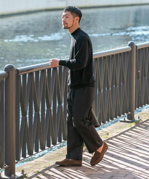 URBAN RESEARCH ROSSO MEN(アーバンリサーチロッソメン)の「コットンカシミヤモックネックニット(ニット/セーター・メンズ・グレー系その他/グレー/ブルー/ブラック/アイボリー・MEDIUM/LARGE)」の18枚目の写真