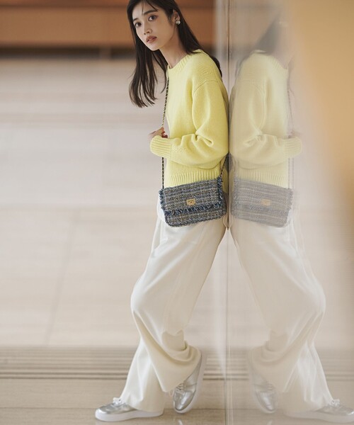 ウールカシミヤ パフスリーブ ニット（ニット/セーター）｜23区