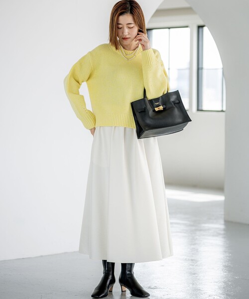 ウールカシミヤ パフスリーブ ニット（ニット/セーター）｜23区