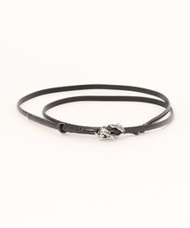 ginger and sprout（ジンジャーアンドスプラウト）の「FABRIZIO MANCINI/型押二つ折りナローベルト/80（ベルト）」