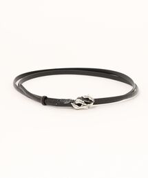 ginger and sprout（ジンジャーアンドスプラウト）の「FABRIZIO MANCINI/型押二つ折りナローベルト/80（ベルト）」