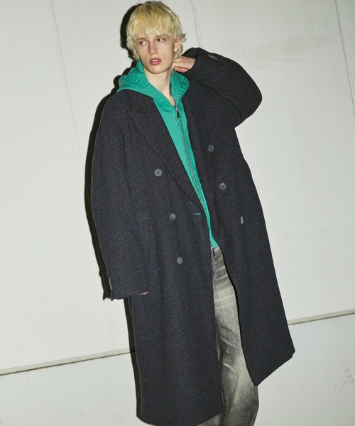 UNISEX》【Italian Dead Stock Fabric】Prime-Over Chesterfield Coat