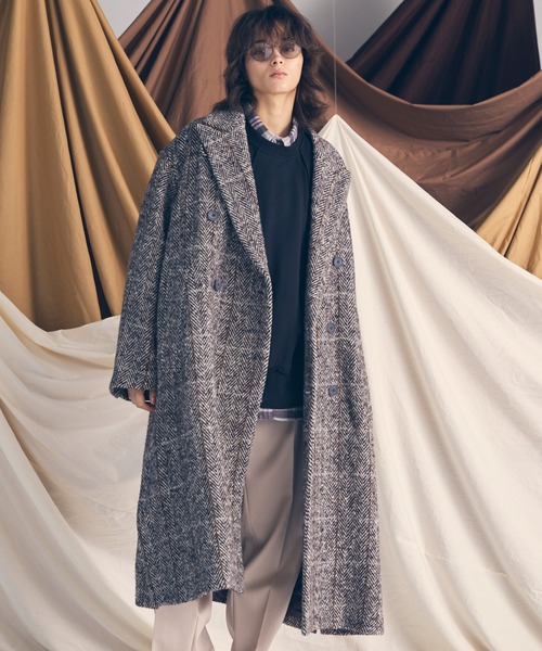 UNISEX》【Italian Dead Stock Fabric】Prime-Over Chesterfield Coat