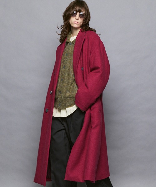 UNISEX》【Italian Dead Stock Fabric】Prime-Over Chesterfield Coat