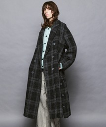 AURALEE チェスターコート グレー系 チェック柄 AURALEE - AURALEE 新品 タグ付き チェック チェスターコートの