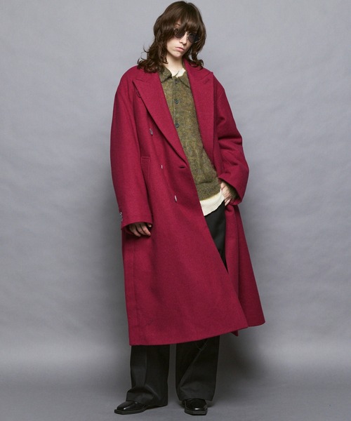 UNISEX》【Italian Dead Stock Fabric】Prime-Over Chesterfield Coat