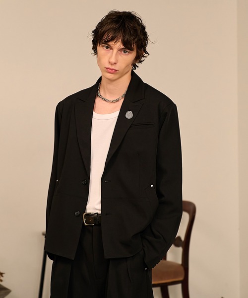 Riveted Single Short Jacket/リベットシングルショートジャケット