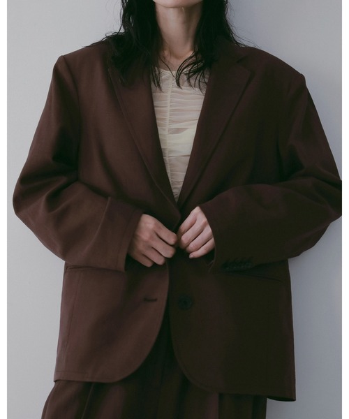 anuke（アンヌーク）の「Over Linen Jacket（テーラードジャケット
