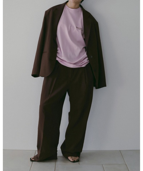 anuke（アンヌーク）の「Over Linen Jacket（テーラードジャケット・レディース・ネイビー/ブラウン・36inch/38inch）」の11枚目の写真