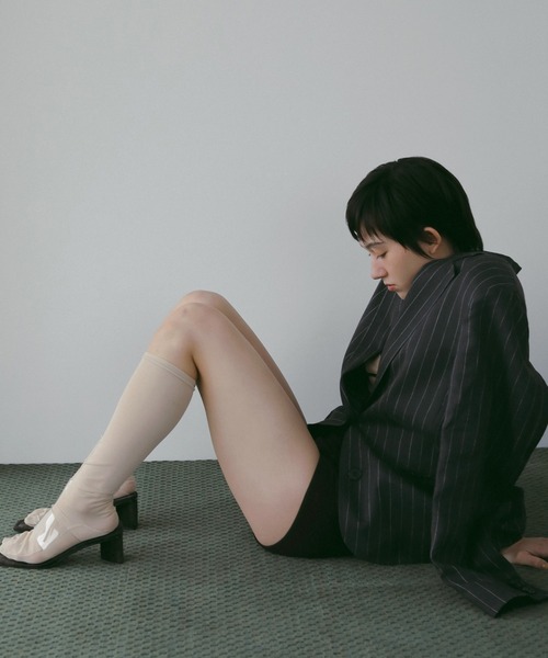 anuke（アンヌーク）の「Over Linen Jacket（テーラードジャケット・レディース・ネイビー/ブラウン・36inch/38inch）」の13枚目の写真