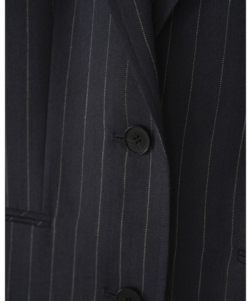 anuke（アンヌーク）の「Over Linen Jacket（テーラードジャケット・レディース・ネイビー/ブラウン・36inch/38inch）」の21枚目の写真