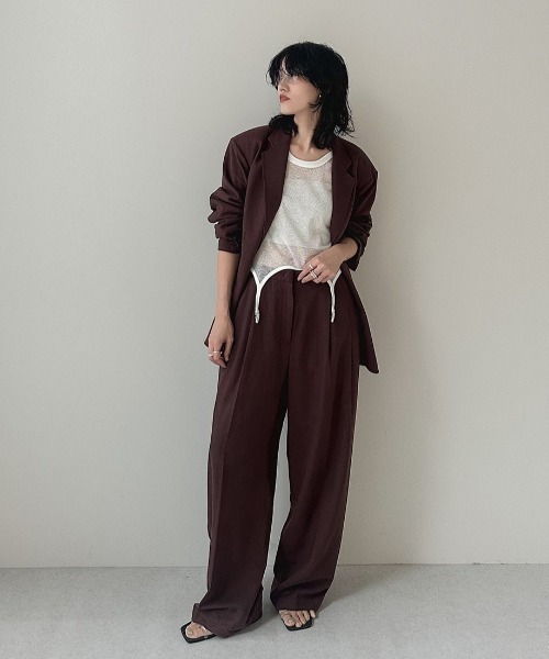 Over Linen Jacket（テーラードジャケット）｜anuke（アンヌーク）の