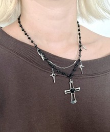 WEGO | WEGO/ブラックエポモチーフネックレス(ネックレス)