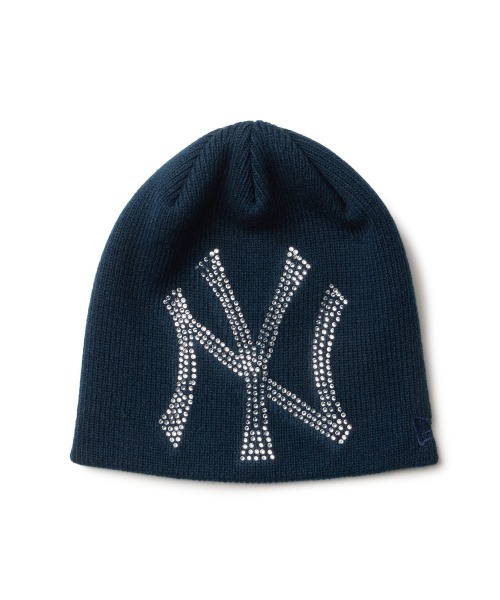 NEW ERA（ニューエラ）の「NEW ERA  BC BEANIE BIG RHINESTONE / ニューエラ（ニットキャップ/ビーニー・レディース・ブラック/ライトブルー/ネイビー・FREE）」の3枚目の写真
