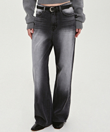 TWO TONE WASHING QUALITY DENIM PANTS_GRAY