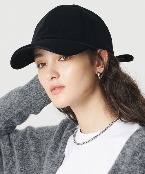 UNITED ARROWS(ユナイテッドアローズ)の「VVN バックリボンキャップ UV(キャップ・レディース・ブラック/ベージュ・FREE)」の2枚目の写真