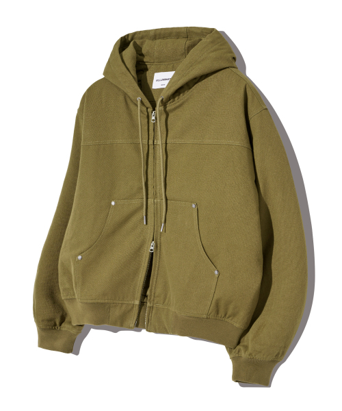 F.ILLUMINATE(フィルミネイト)の「ヘビー ワーク フードジャケット - カーキ(パーカー・メンズ・その他・SMALL/MEDIUM/LARGE)」の1枚目の写真