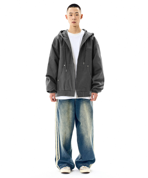F.ILLUMINATE(フィルミネイト)の「ヘビー ワーク フードジャケット - カーキ(パーカー・メンズ・その他・SMALL/MEDIUM/LARGE)」の9枚目の写真