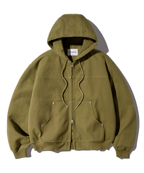 F.ILLUMINATE(フィルミネイト)の「ヘビー ワーク フードジャケット - カーキ(パーカー・メンズ・その他・SMALL/MEDIUM/LARGE)」の11枚目の写真