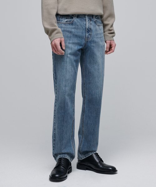 MUSINSA STANDARD（ムシンサスタンダード）の「CONE ストレートデニムパンツ [ライトインディゴ]（デニムパンツ・メンズ・その他・26/27/28）」の2枚目の写真