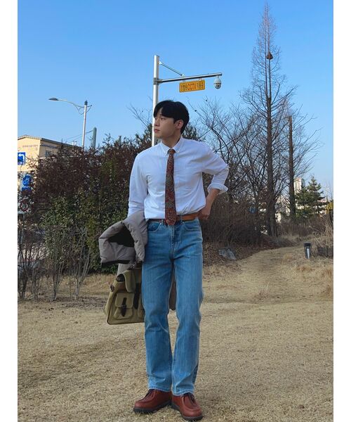 MUSINSA STANDARD（ムシンサスタンダード）の「CONE ストレートデニムパンツ [ライトインディゴ]（デニムパンツ・メンズ・その他・26/27/28）」の14枚目の写真