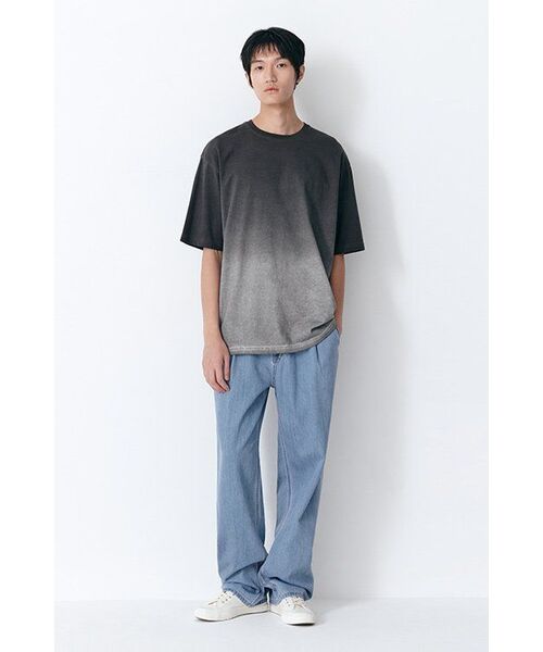 MUSINSA STANDARD（ムシンサスタンダード）の「グラデーションリラックスクルーネックTシャツ[ダークグレー]（Tシャツ/カットソー・メンズ・その他・LARGE/MEDIUM/SMALL/X-LARGE）」の6枚目の写真