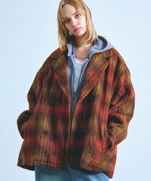 Revo.（レボ）の「【ZOZO限定カラー】Revo. オーバーサイズ シャギーメルトン ダブルジャケット ミドルコート ジャコット［UNISEX］（ピーコート・メンズ）」