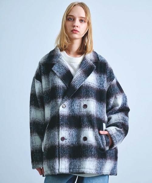 ZOZO限定カラー】Revo. オーバーサイズ シャギーメルトン ダブル