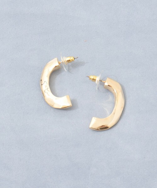 grace grace （グラスグラス）の「【grace grace/グラスグラス】ロックC型ピアス（ピアス（両耳用）・レディース・ゴールド・P）」の2枚目の写真