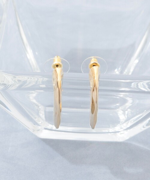 grace grace （グラスグラス）の「【grace grace/グラスグラス】ロックC型ピアス（ピアス（両耳用）・レディース・ゴールド・P）」の6枚目の写真