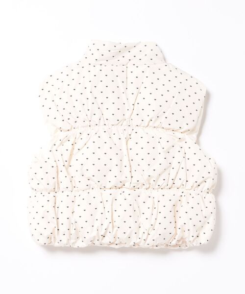 aimoha（アイモハ）の「【aimoha-KIDS-】キッズ　ドットリボン付き中綿ベスト (AW)（ベスト・キッズ・オフホワイト・110/120/130/140/150）」の11枚目の写真