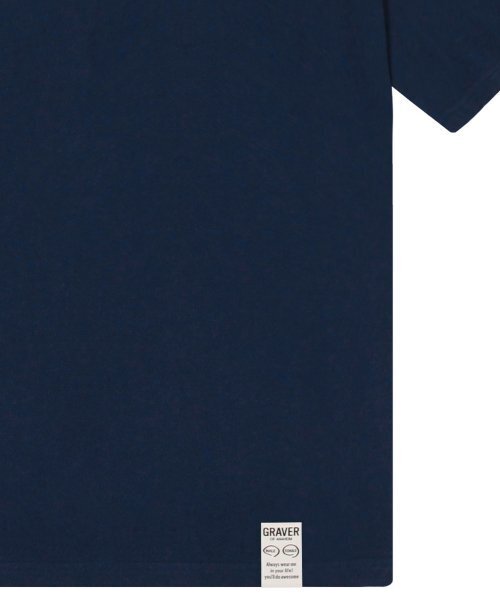 GRAVER（グレーバー）の「[ユニセックス]クローバーボード半袖Tシャツ_ネイビー（Tシャツ/カットソー・レディース・ネイビー・SMALL/MEDIUM/LARGE）」の5枚目の写真