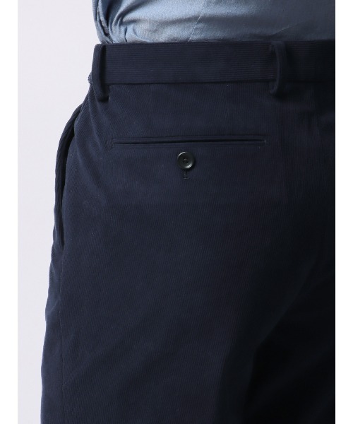 SUIT SQUARE(スーツスクエア)の「スマみえテーパードパンツ ウォッシャブル ストレッチ CROSS MOVA コーデュロイ(スラックス・メンズ・ネイビー・LL/3L/SS/S/M/L)」の8枚目の写真