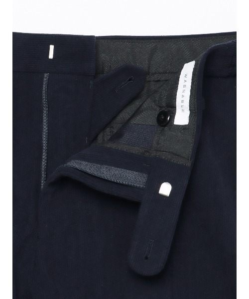 SUIT SQUARE(スーツスクエア)の「スマみえテーパードパンツ ウォッシャブル ストレッチ CROSS MOVA コーデュロイ(スラックス・メンズ・ネイビー・LL/3L/SS/S/M/L)」の9枚目の写真