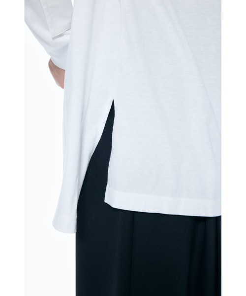 ENFOLD（エンフォルド）の「ソフト天竺 アップリケロンT（Tシャツ/カットソー・レディース・ホワイト・38）」の2枚目の写真