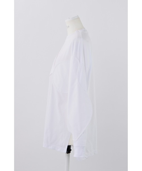 ENFOLD（エンフォルド）の「ソフト天竺 アップリケロンT（Tシャツ/カットソー・レディース・ホワイト・38）」の5枚目の写真