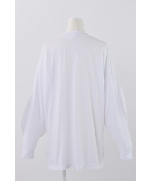 ENFOLD（エンフォルド）の「ソフト天竺 アップリケロンT（Tシャツ/カットソー・レディース・ホワイト・38）」の6枚目の写真