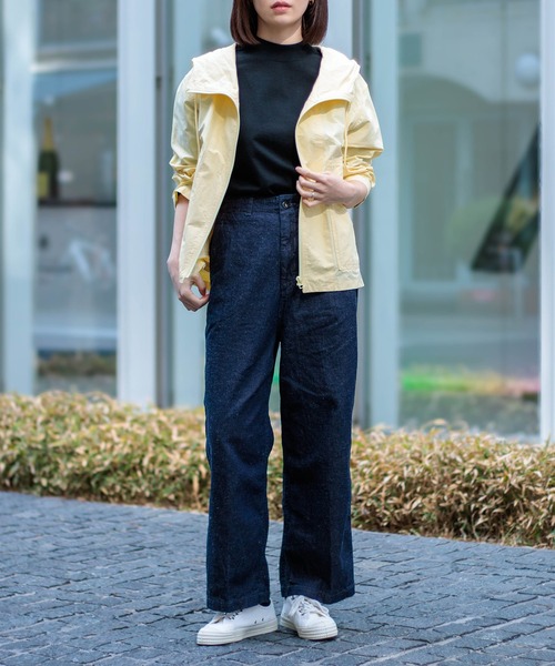 D.M.G.（ドミンゴ）の「[D.M.G / ディーエムジー] コットンリネンライトデニム ストレートイージーパンツ（デニムパンツ・レディース・ワンウォッシュ・M/S）」の5枚目の写真