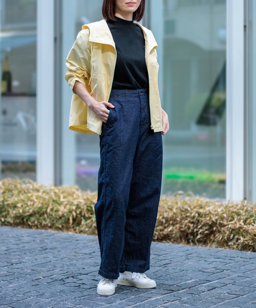 D.M.G.（ドミンゴ）の「[D.M.G / ディーエムジー] コットンリネンライトデニム ストレートイージーパンツ（デニムパンツ・レディース・ワンウォッシュ・M/S）」の6枚目の写真