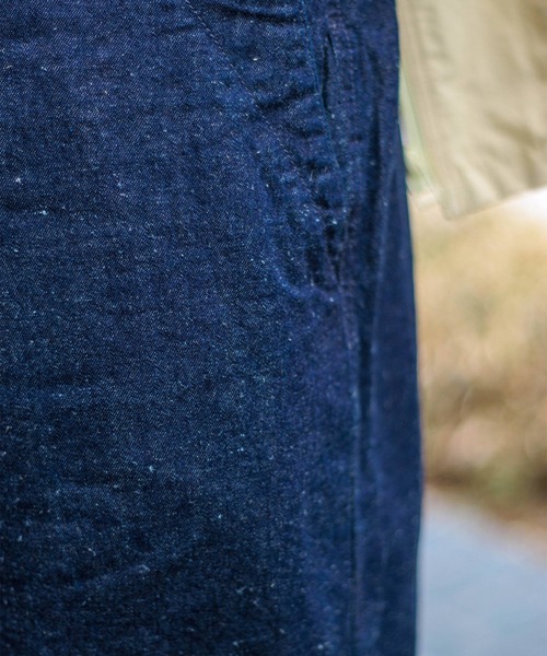 D.M.G.（ドミンゴ）の「[D.M.G / ディーエムジー] コットンリネンライトデニム ストレートイージーパンツ（デニムパンツ・レディース・ワンウォッシュ・M/S）」の10枚目の写真