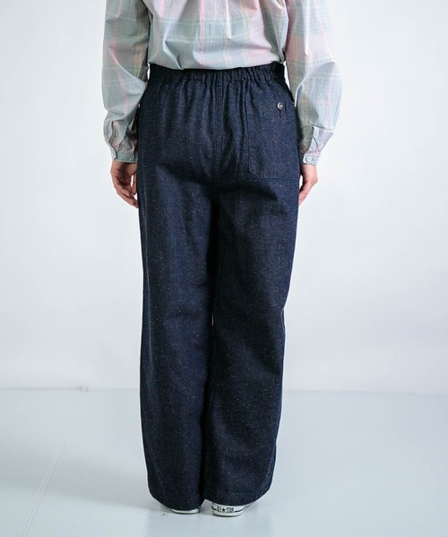 D.M.G.（ドミンゴ）の「[D.M.G / ディーエムジー] コットンリネンライトデニム ストレートイージーパンツ（デニムパンツ・レディース・ワンウォッシュ・M/S）」の18枚目の写真