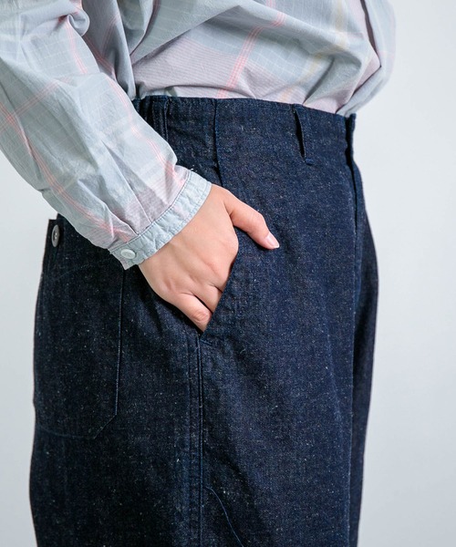 D.M.G.（ドミンゴ）の「[D.M.G / ディーエムジー] コットンリネンライトデニム ストレートイージーパンツ（デニムパンツ・レディース・ワンウォッシュ・M/S）」の20枚目の写真