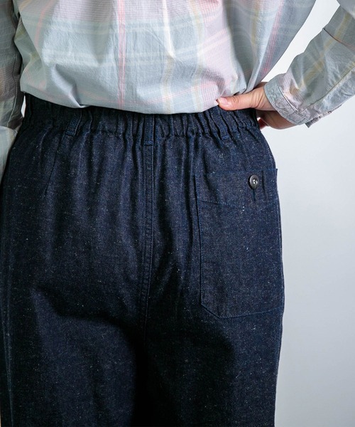 D.M.G.（ドミンゴ）の「[D.M.G / ディーエムジー] コットンリネンライトデニム ストレートイージーパンツ（デニムパンツ・レディース・ワンウォッシュ・M/S）」の21枚目の写真