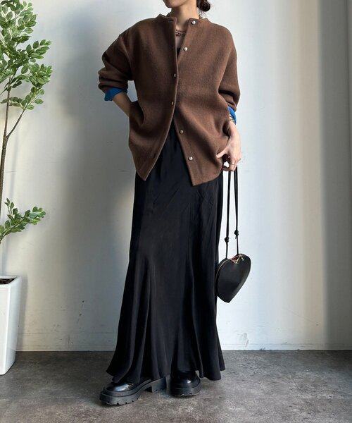 DOUDOU ダブルフェイスニットショートコート WEB限定】ダブルフェイスニットショートコート（カーディガン/ボレロ